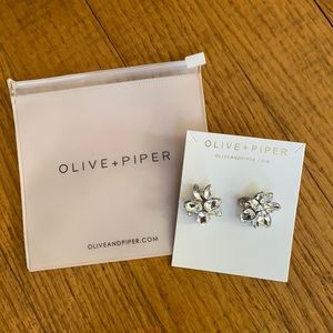 NWT olive + piper wedding engagement earrings